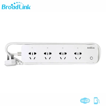 

Original Broadlink MP1 Socket Plug Remote Control Separately Controllable WiFi 4-Outlet Power Strip For Smart Home Automation