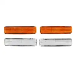 12 V 3 W 1 пара боковой габаритный указатель поворотов свет лампы для 5 серии E39 E60 E61 светодиодный + PC/PBT Amber светодиодный сторона знака Лампа