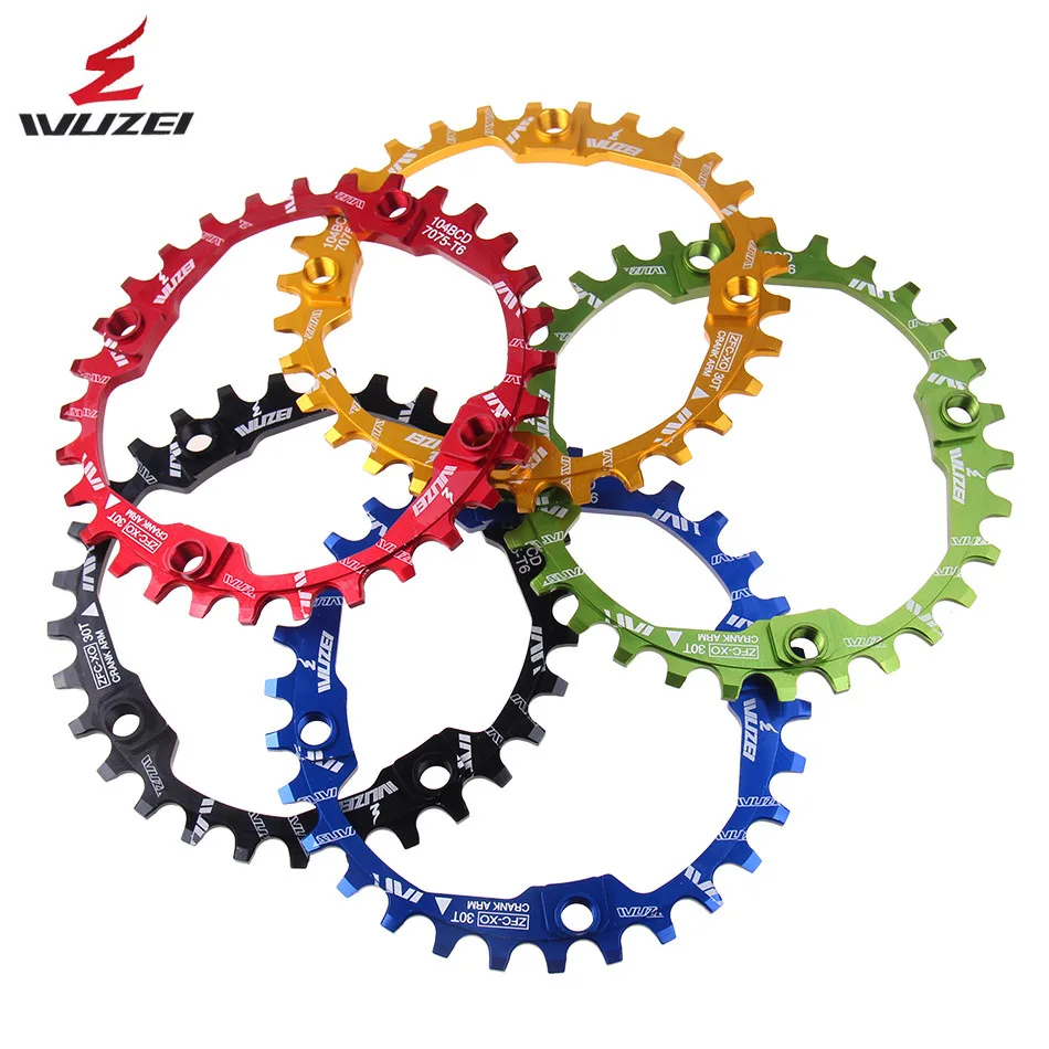 

Bicycle Chainwheel Crank 30T 104BCD 30t Cycling Round Narrow Wide 7075-t6 MTB Bike Chainring Circle Crankset Plate Sprocket