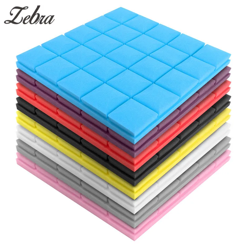 

1 Pcs Acoustic Foam Panel Square Sound Stop Absorption Treatment Proofing Pyramid Studio Soundproof Foam Sponge 50*50*5cm