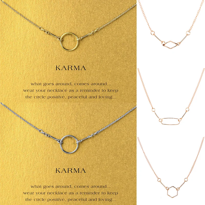 

Hot Sale Exquesite Valentines Gift Adjustable Hexagon Rhombus Necklace Gifts Round 1PC Heart Silver Ellipse Unique Golden Circle