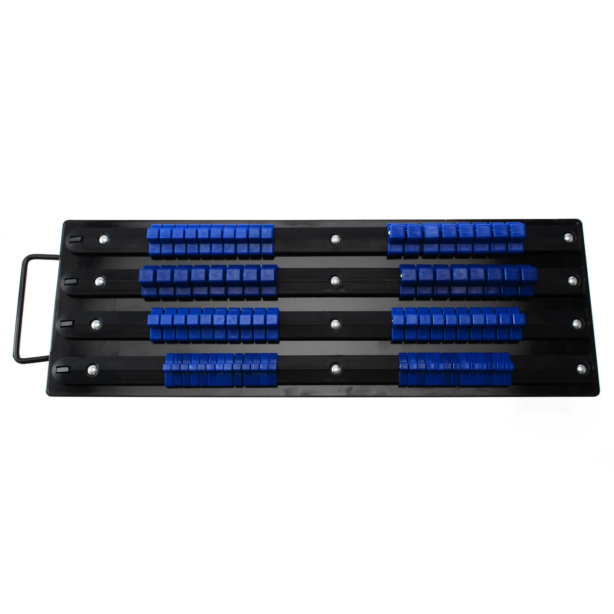 

New 480mm Socket Tray Rack 1/4 3/8 1/2 inch Snap Rail Tools Organizer Plastics Metal for Garage Work Socket Holder