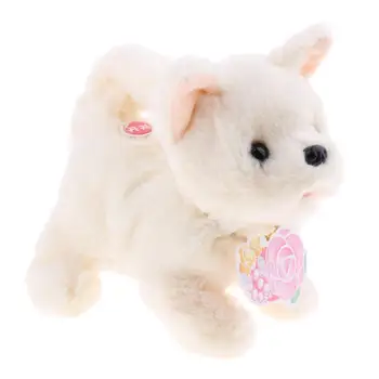 

Electronic Simulation Cute Dog Plush Doll Walking Barking Wagging Tail Educational Toys Birthday Gift for Children Kids Toddler