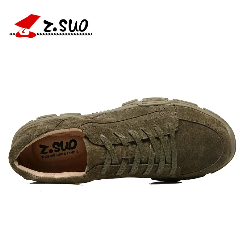 Chaussures Homme Marque D'extérieur black En green Nouveau Respirantes Armée Cuir De Décontractées Zsuo Vert Suédé Hommes Sandy Pour Mode Baskets Printemps EIWH2D9