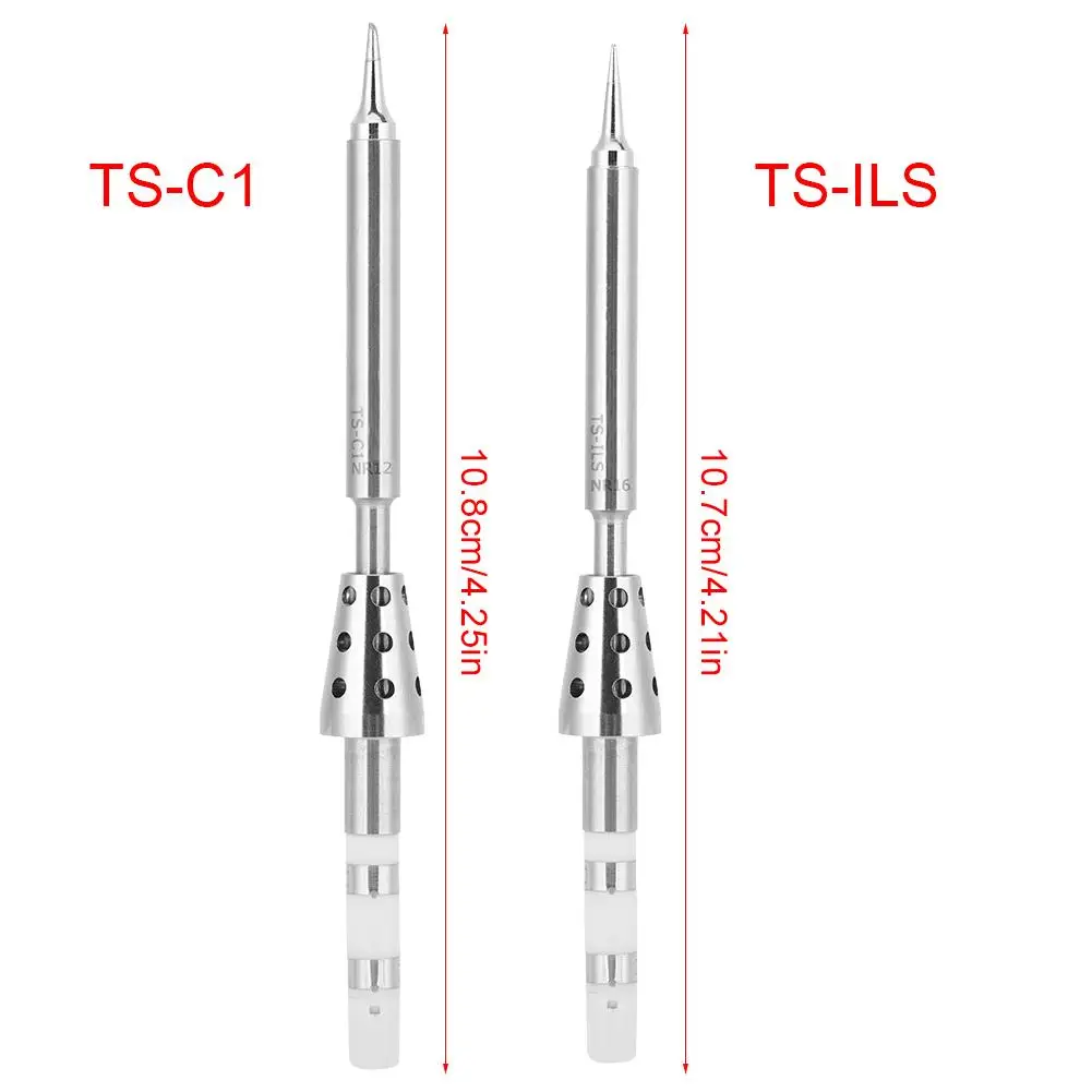 Горячая нержавеющая сталь TS100 наконечники паяльника Замена наконечников для припоя T1-C TS-ILS наконечник паяльника сварочные инструменты