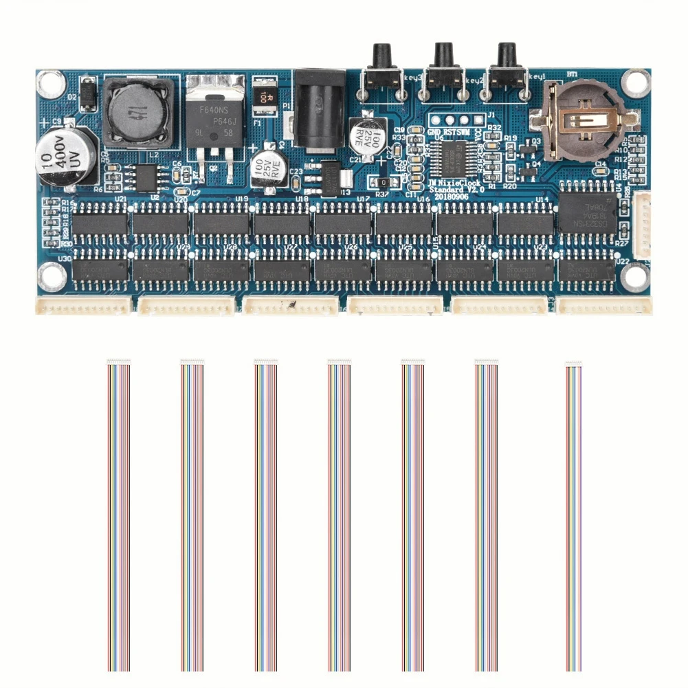 

DIY IN14 PCBA Digital Clock Kit 11V-13V Module Board with Flat Cable 2019