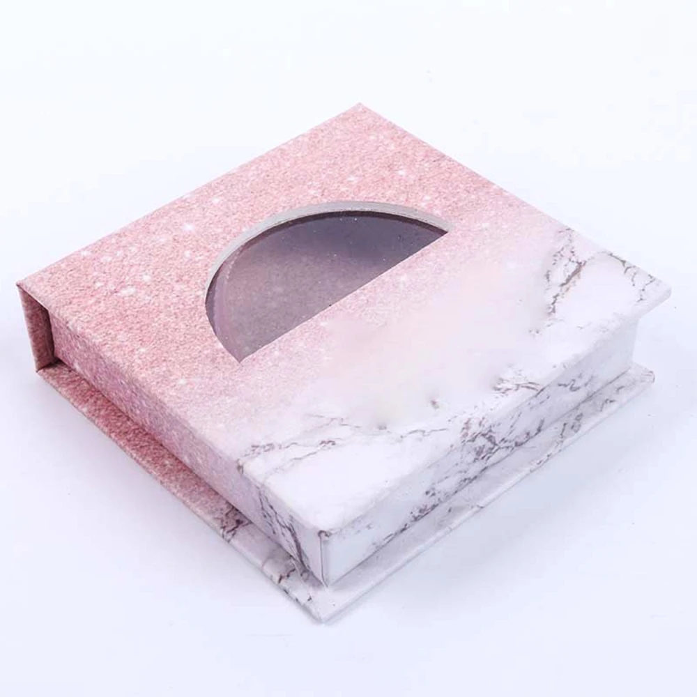 

customized eyelash packaging box free Logo Individual False Mink Eyelashes extension strip square magnetic cosmetic case Empty