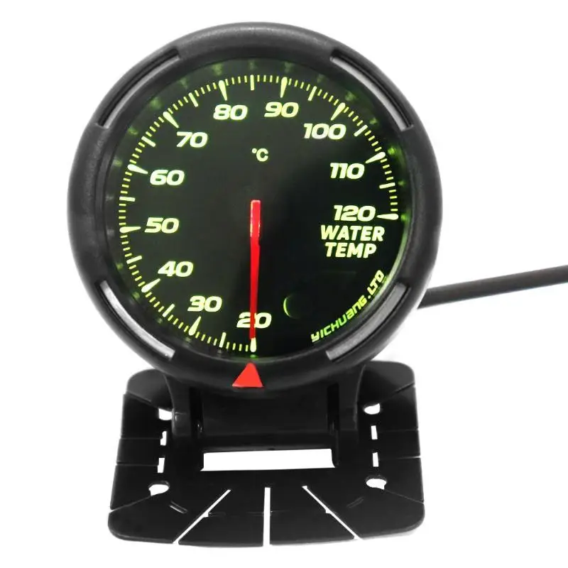 

VODOOL 12V 20-120 Racing Car Water Temp Gauge Auto Thermometer Water Temperature Meter With Sensor 64 Adjustable LED Backlights