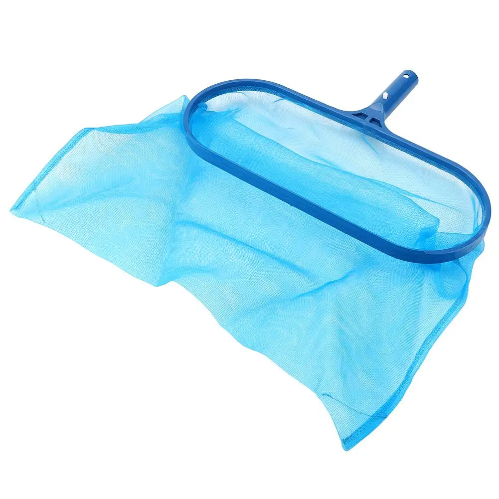 Синий пластиковый отделитель листьев мелкая сетка глубокий мешок бассейн пруд Ванна инструмент для очистки