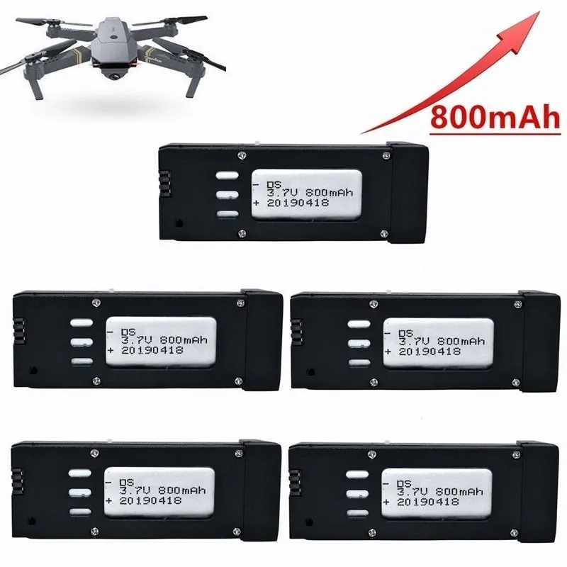 

Upgraded Version 3.7V 800mAh Lipo Battery For Eachine E58 S168 JY019 RC Drone Quadcopter Spare Parts 3.7v Rechargeable Battery