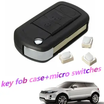

3 Buttons Car Folding Flip Remote Key Case Fob Keys Shell Fob for Land Rover Discovery 3 Range Rover Sport