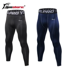 Мужские компрессионные брюки спортивные беговые колготки баскетбольные спортивные брюки Бодибилдинг беговые Фитнес-Леггинсы