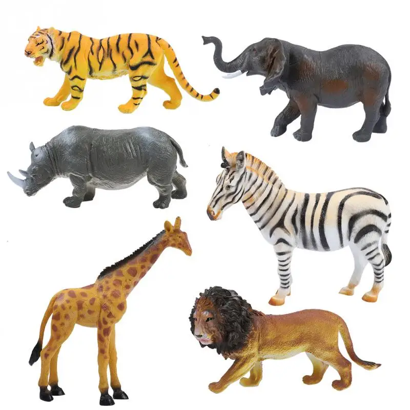 1Pcs Mini Wild Animals Action Figures Toys Wildlife Toys Real Life 2018