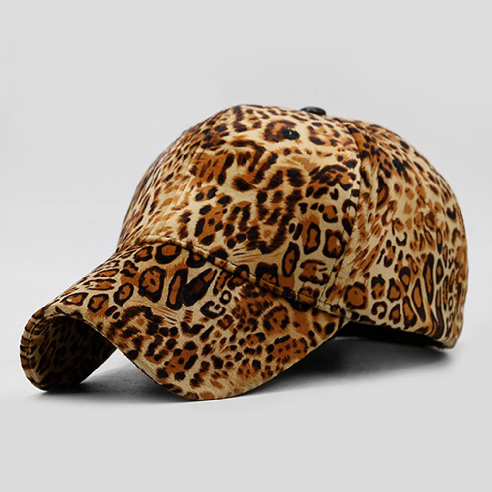 Fashion Leopard Print Baseball Cap For Women Hats Sun Beach Hiking Caps