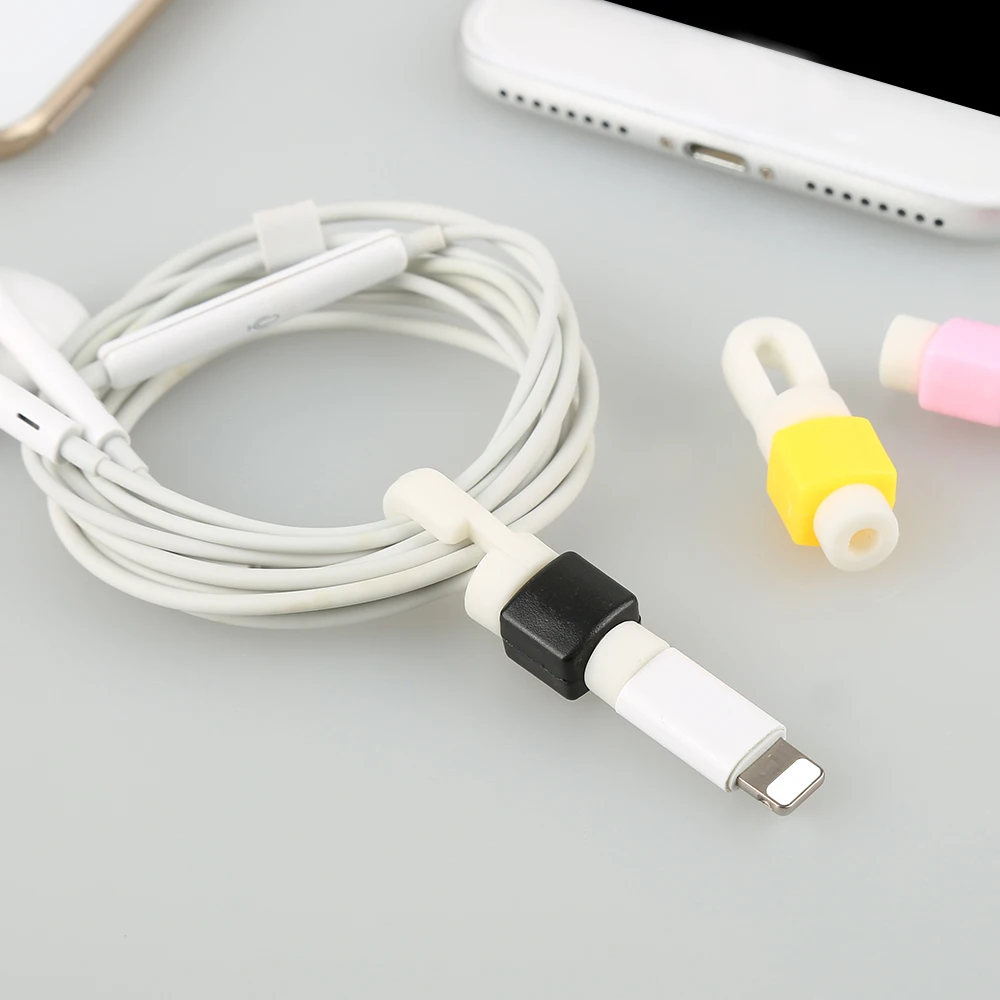 

Cute Cable Winder Earphone Headphone Protector Date Line Protect Cover Cord Protective for IPhone Lightning/Micro Usb/Type C
