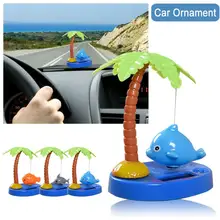 Автомобильный орнамент на солнечных батареях Танцующая качающаяся голова мультфильм животное кукла автомобильный декор для автомобильной приборной панели Симпатичные авто аксессуары