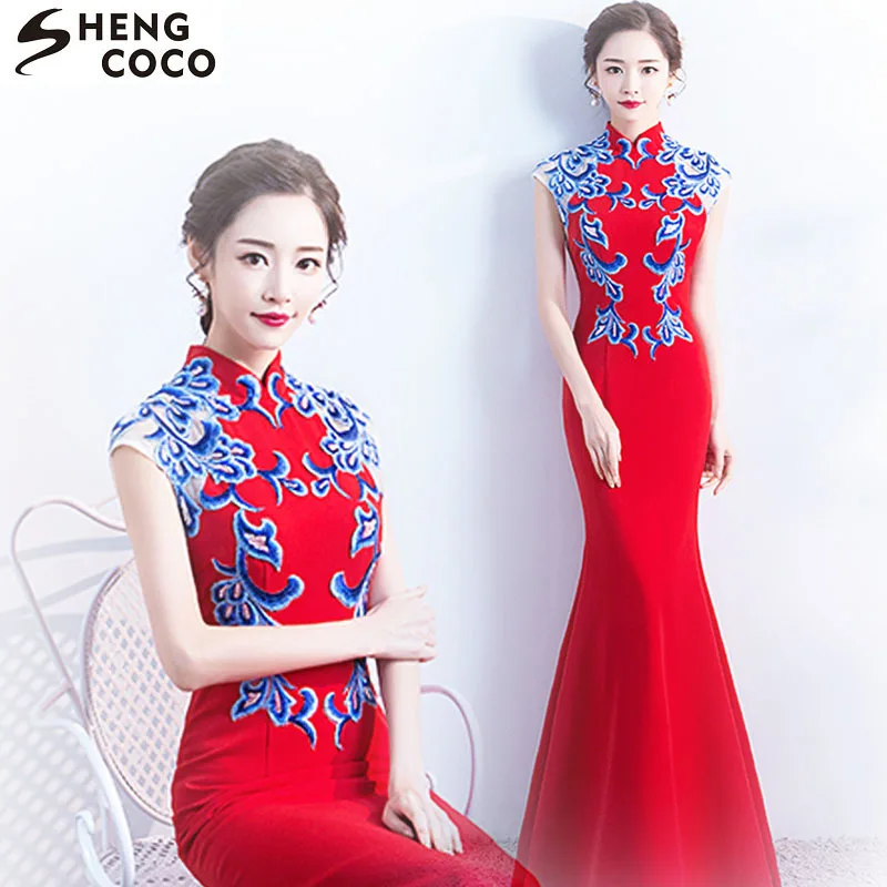 Sheng-Coco-Jubah-Rouge-Orientale-Cheongsam-Merah-Shanghai-Qipao-Gaun ...