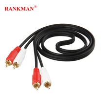 Rankman 2RCA to 2RCA Jack Stereo AUX RCA Audio Cable for Laptop DVD TV Speaker 1.5/3/5m