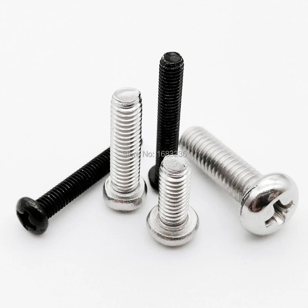 M1 M1.2 M1.4 M1.6 M2 304 Stainless Steel Mini Cross Pan Head Bolt Screws M1 M1.2 M1.4 M1.6 M2 304 Stainless Steel Mini Cross Pan Head Bolt Screws