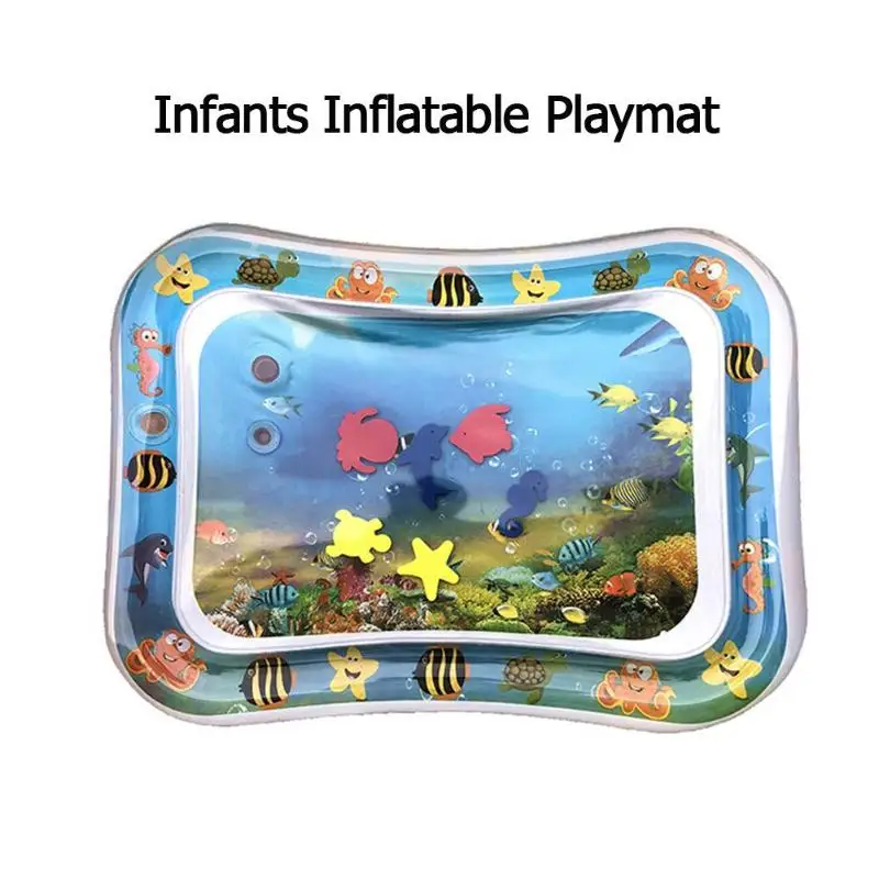 Murah Bayi Anak anak Bermain Air Mat Inflatable Menebal PVC Bayi Perut Waktu Playmat Balita Kegiatan Yang Menyenangkan Bermain Pusat Air Tikar untuk bayi