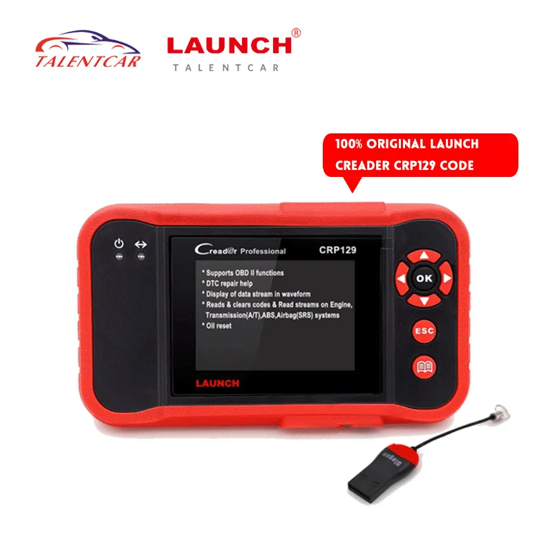 Новый 100% Оригинальный Launch X431 CRP129 Creader ABS Oil Reset Professional OBDII EOBD Автомобильный сканер