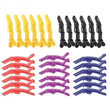 6 шт. заколки для волос против скольжения одинарный зубец Парикмахерские волос раздел коготь застежки заколка ac