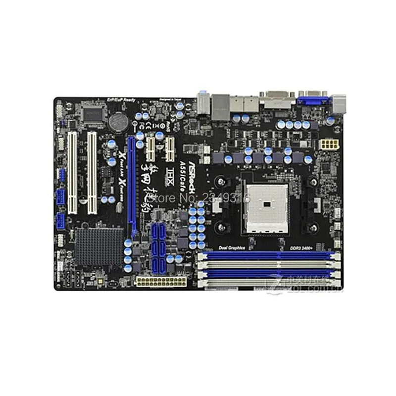 

For ASRock A55iCafe Original Used Desktop Motherboard A55 Socket FM1 DDR3 SATA2 USB2.0 ATX