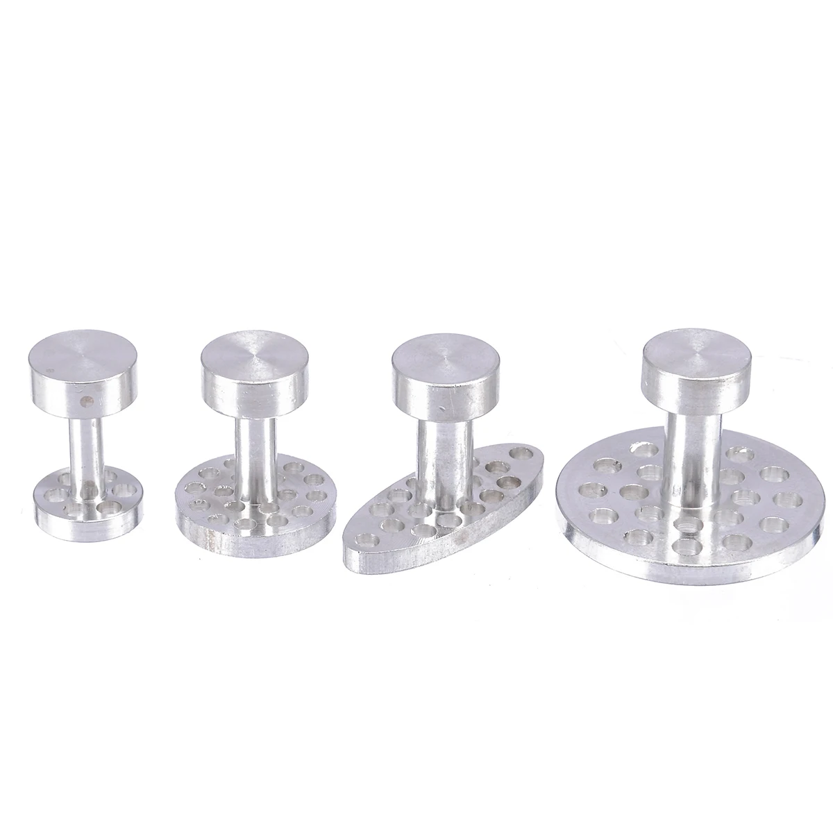 

4Pcs/set Aluminum Glue Puller Tabs Pad Paintless Dent Repair Hail Removal Tool 4 Sizes