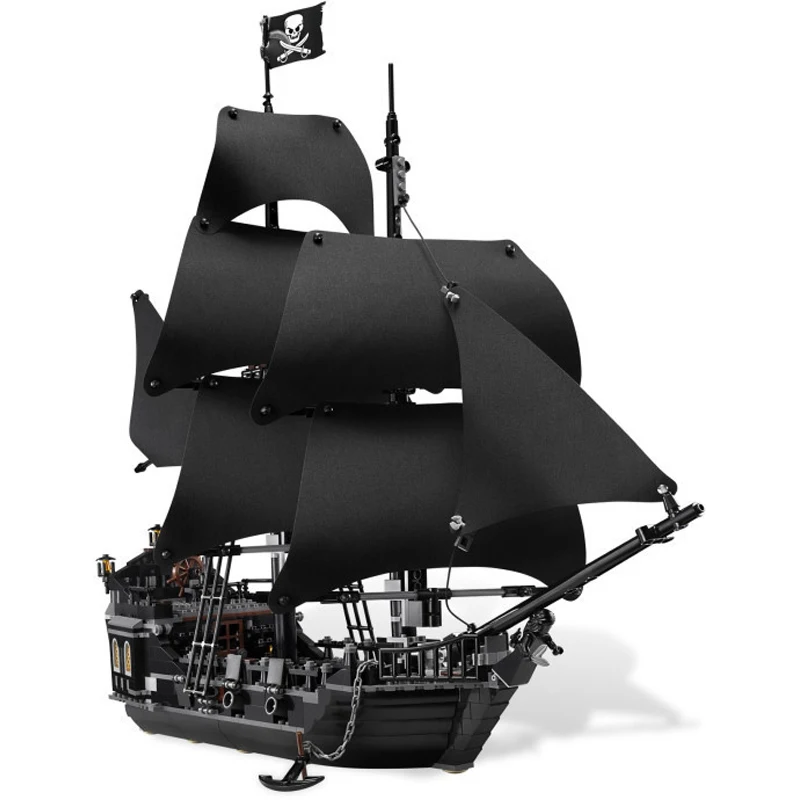 Set Pirates Of The Caribbean The Black Pearl Ship Toys Building Blocks 804 Pcs 
