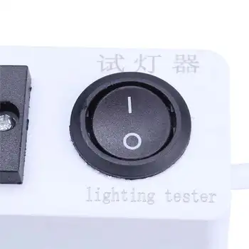 

CLAITE 1pcs 1.5M LED Test Clip Accessories with Switch for Strip Light Spot Lightts Down Light Ceiling Lamp US Plug