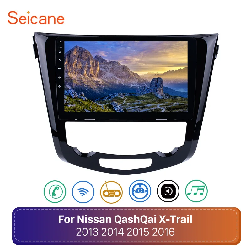 Seicane 2din Android 8,1 Автомагнитола Стерео gps Navi для 2013 Nissan QashQai X-Trail мультимедийный плеер головное устройство