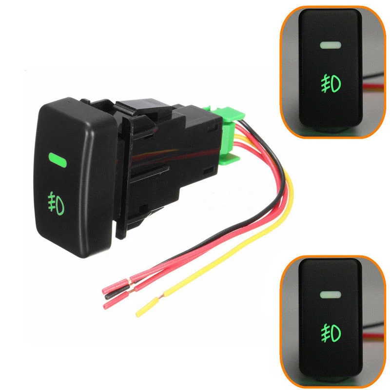 

5 Pin LED Car Auto Push Button Fog Light Switch wire For Honda Ci/vic Accord CRV
