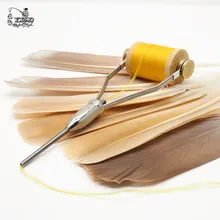 2PCS Standard Fly Tying Bobbins Super Smooth Bobbins With Bobbin Threader Half Hitch Handle Tool Fly Tying Thread Bullet Style 2PCS Standard Fly Tying Bobbins Super Smooth Bobbins With Bobbin Threader Half Hitch Handle Tool Fly Tying Thread Bullet Style
