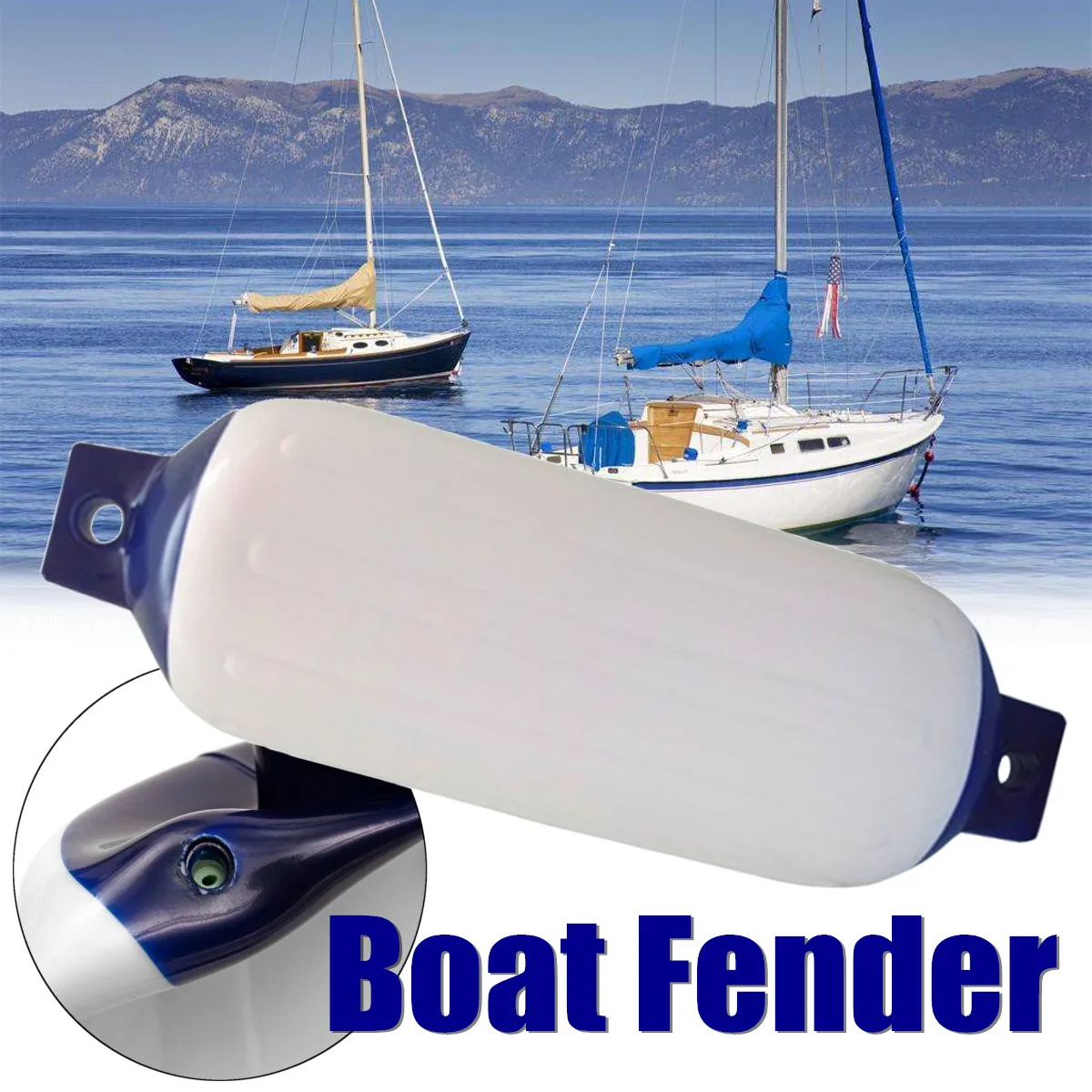 ПВХ защищенная надувная лодка крылья подходит для небольших лодок полезные буферы анти-столкновения мяч установлен Горизонтально 58x16 см
