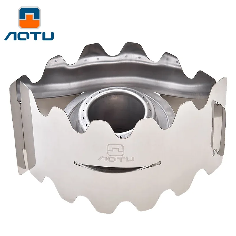 Bump Alcohol Stove Portable with a Wind Wind Deflector Burner Outdoor
