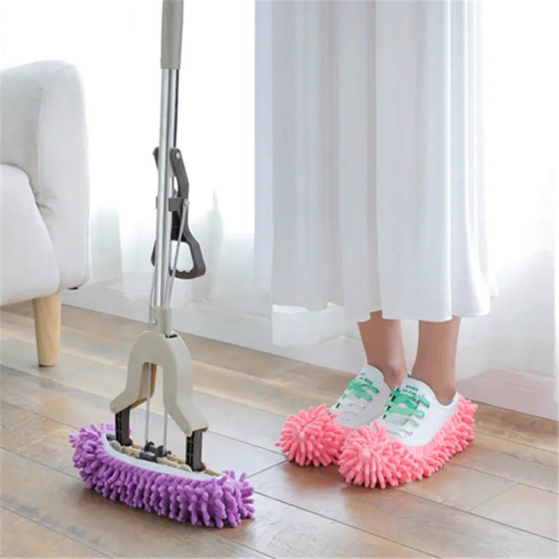 

Dust Cleaner Slipper Shoes Cover Mop Cloth House Bathroom Floor Clean Shoe 1pcs not 1 pairs