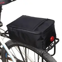 Rower składany torba na tylne siedzenie pojazdy elektryczne pokrycie siedzenia wodoodporne oświetlenie z baterią litową tanie i dobre opinie Bicycle Bag NYLON Bicycle Rear Seat Bag