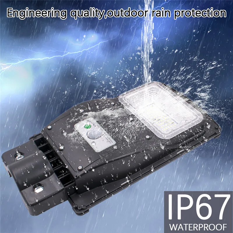 

Mising 30W LED Solar Lamp Wall Street Light Radar Induction Outdoor Timing Lamp+Remote Waterproof Security Lamp for Garden Yard
