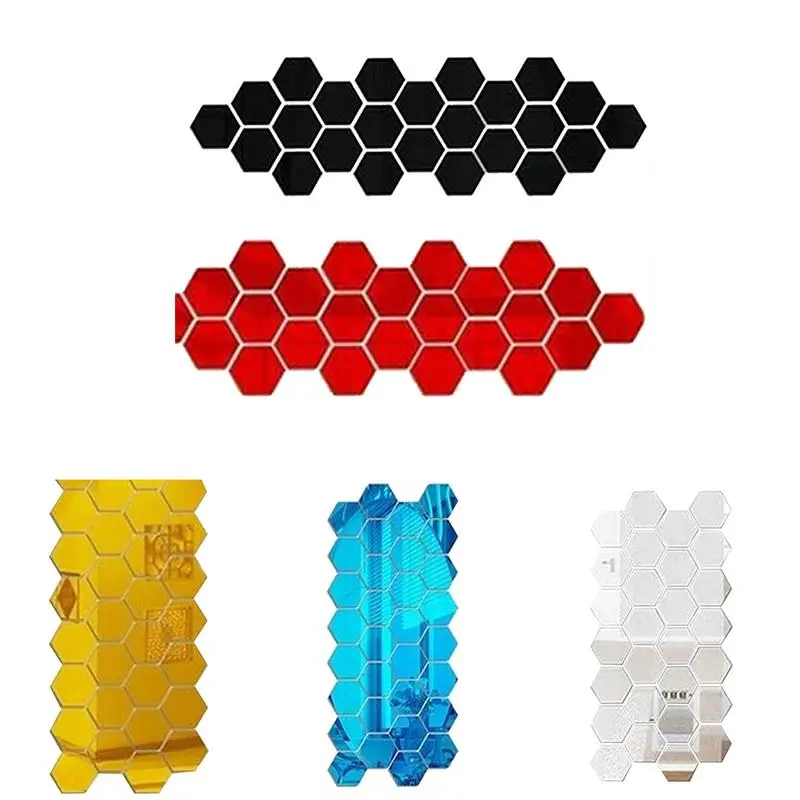 12pcs/set Hexagonal 3D Mirror Wall Sticker Restaurant Aisle Floor Hand-Painted Decorative Mirror Stickers for Living Room Wall 12pcs/set Hexagonal 3D Mirror Wall Sticker Restaurant Aisle Floor Hand-Painted Decorative Mirror Stickers for Living Room Wall