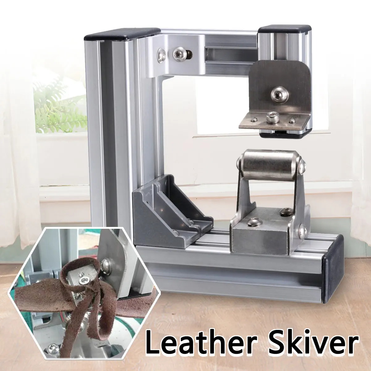 

Leather Skiver Splitter Machine Edge Skiving Paring Cutter Leathercraft DIY Tool