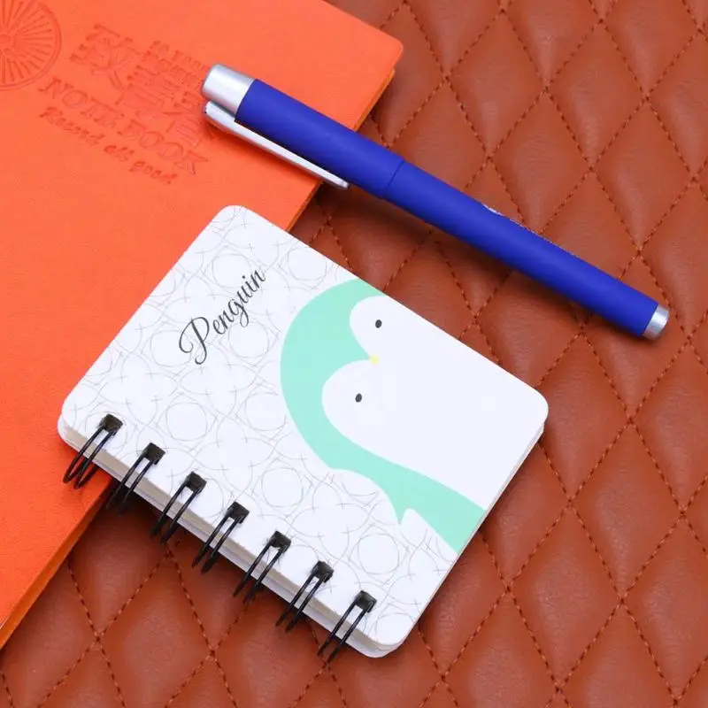 

Cute Cartoon Animal Hard Cover Coil Book Portable Pocket Diary Notebook Office School Supplies