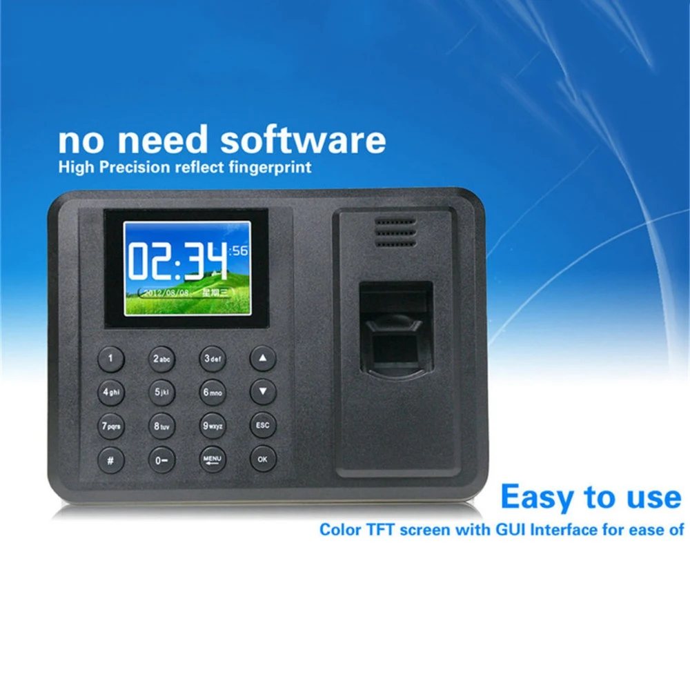DANMINI биометрический контроль доступа отпечатков пальцев Дырокол USB Время часы офисная посещаемость рекордер времени работник RFID чтение