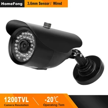 HomeFong CCTV Камера для видеодомофон 1200TVL ИК ночного видения Indoor/Outdoor Водонепроницаемый Камера HD CMOS безопасности аналоговые Камера