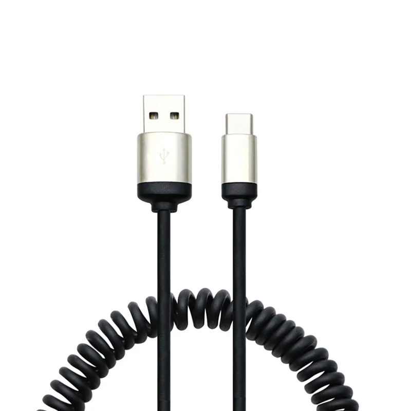 Summerfish 1 5 м Usb type C шнур Type выдвижной пружинный USB кабель для быстрой зарядки Тип