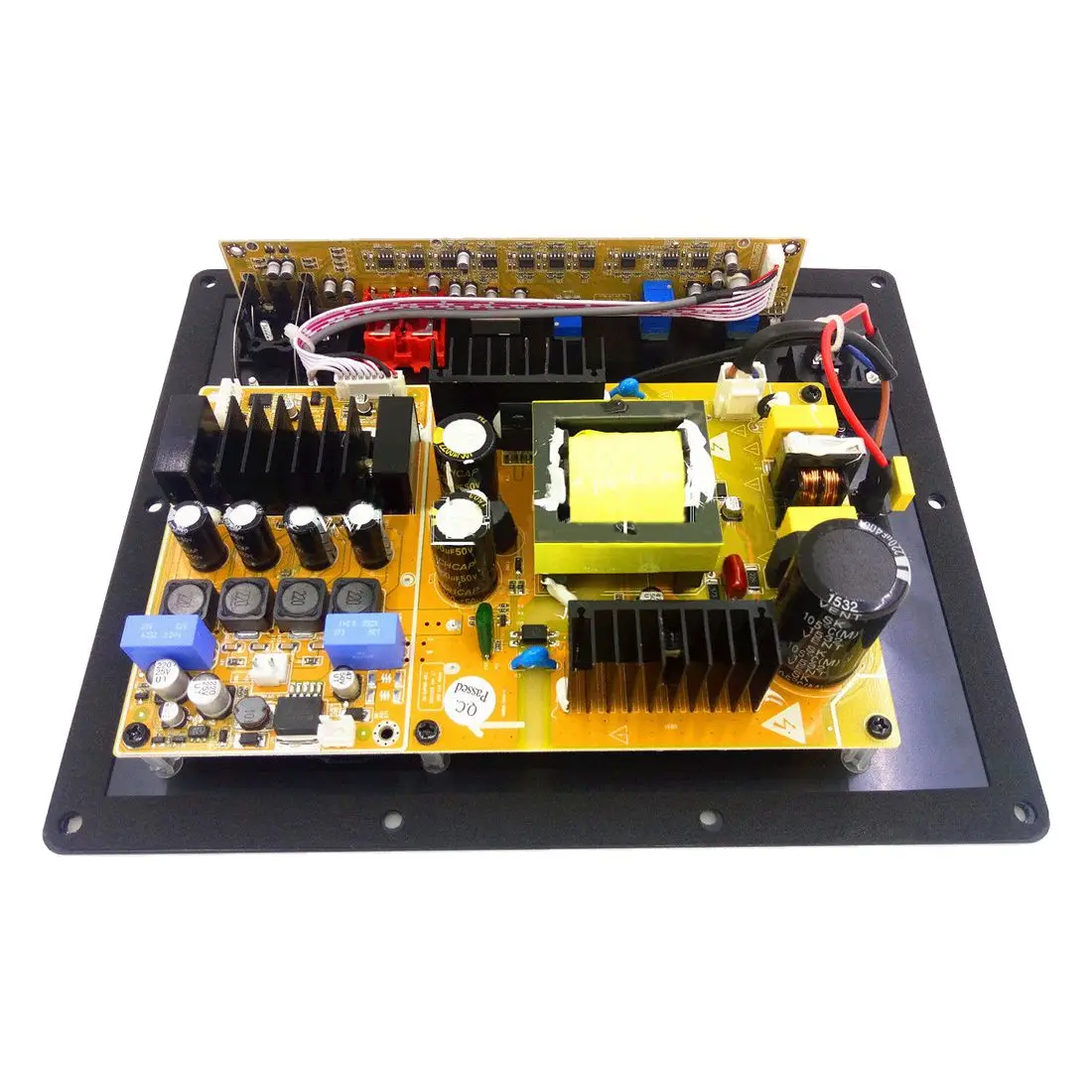 FULL-New Assembled High-Power 280W Digital HIFI Subwoofer Amplifier Board Black+yellow | Электроника