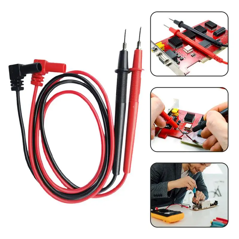 

1 Pair HC92 Digital Multimeter Pen Universal Probe Test Leads Full Cover Threaded Tapping Pen 82CM