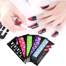50 шт. u-образная защита от разлива масла клейкая лента против перелива наклейка s Набор инструментов для дизайна ногтей набор для лака для ногтей УФ-гель