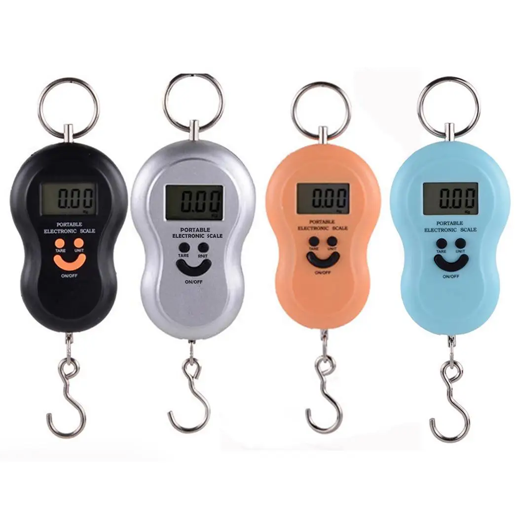 

LCD Mini Digital Scales Electronic Hanging Luggage Scale Load 50Kg*0.01kg Pocket Weighting Fishing Scale Balance Drop Shipping