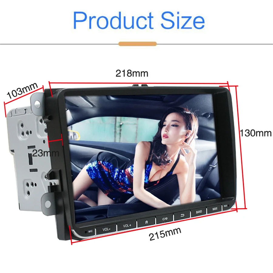 9-inch Android 8.1 2GB RAM 16GB ROM Car Stereo Radio GPS navigation for Jetta 2005-2015 for Passat 
