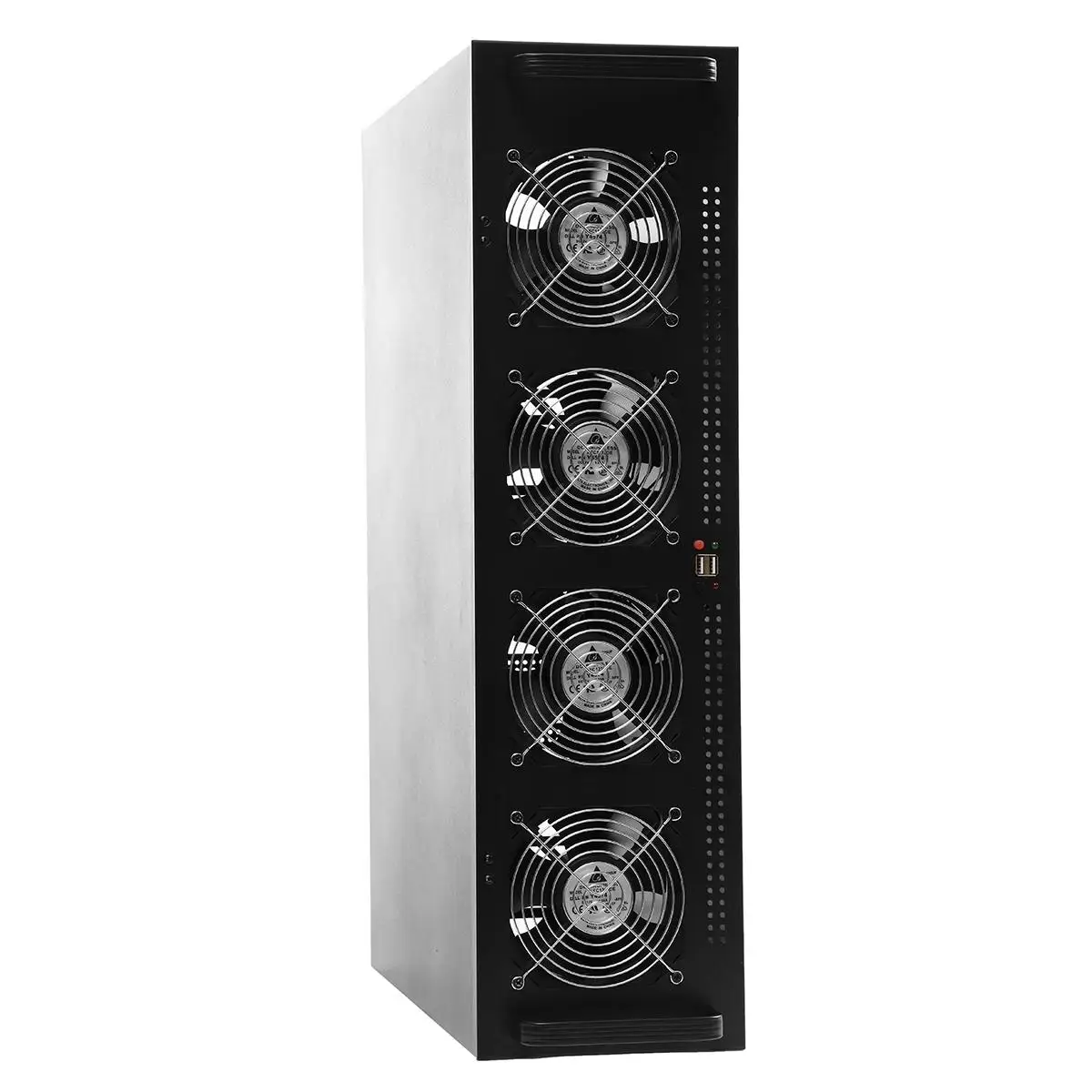 8 GPU 4 Fans BTC Miner Mining Crypto Coin Steel Mining Rig Frame Case For 8 GPU Graphics Card ETH BTC Ethereum Machine